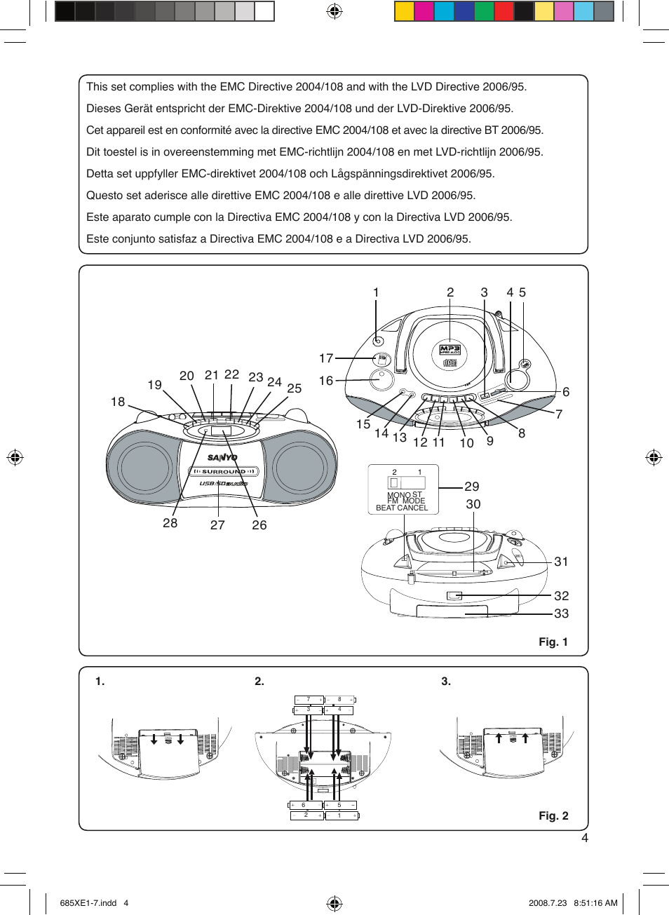 Sanyo MCD-UB685M User Manual | Page 5 / 52