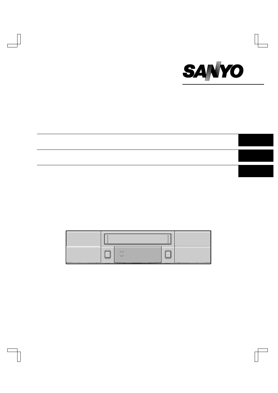 Sanyo TLS-9960 User Manual | 48 pages