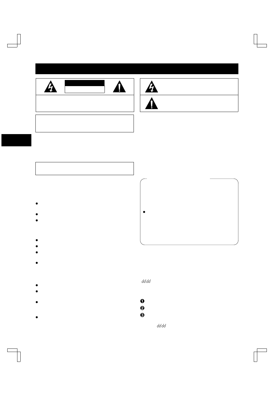 Precautions | Sanyo TLS-9960 User Manual | Page 2 / 48