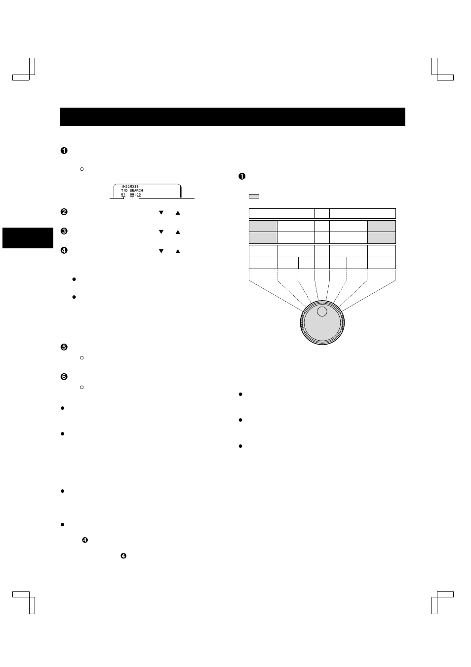 Special playback, Day/time search, Shuttle ring operation | Sanyo TLS-9960 User Manual | Page 34 / 48