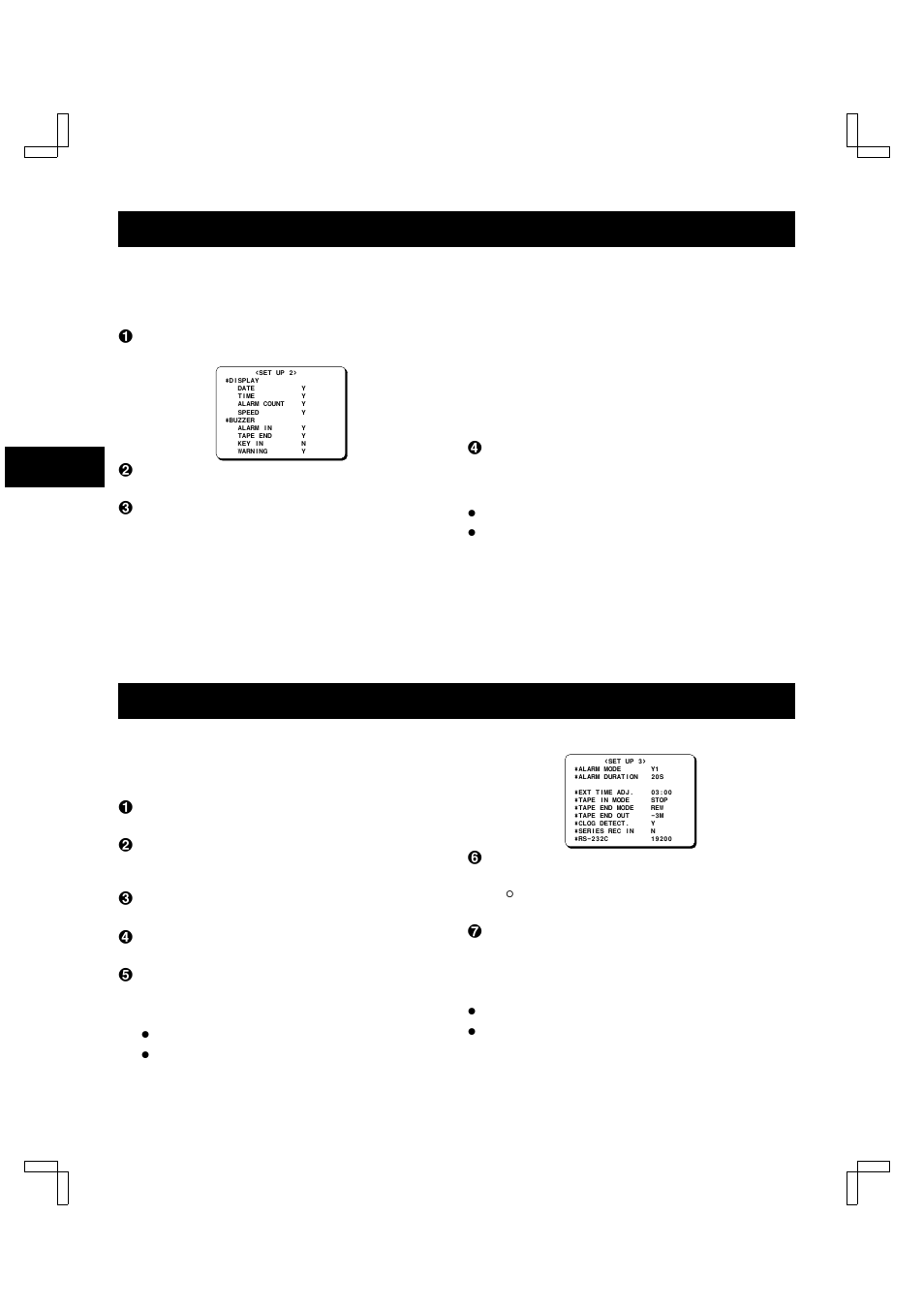 Setting the buzzer, Clock adjustment | Sanyo TLS-9960 User Manual | Page 36 / 48
