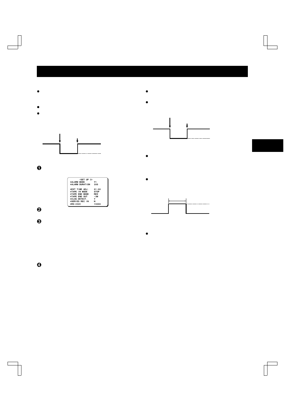 Output terminals, Tape end out terminal, Warning out terminal | Timer out terminal, Com terminal | Sanyo TLS-9960 User Manual | Page 39 / 48