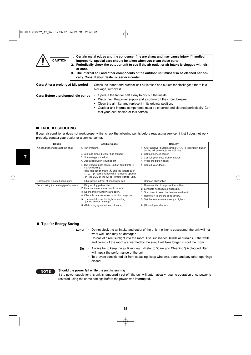 Sanyo R410A User Manual | Page 92 / 96