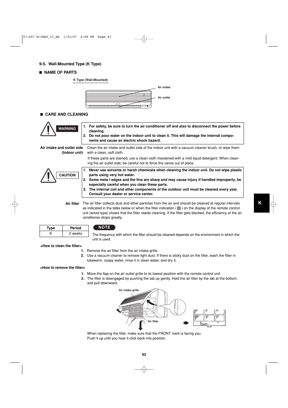 Sanyo R410A User Manual | Page 93 / 96