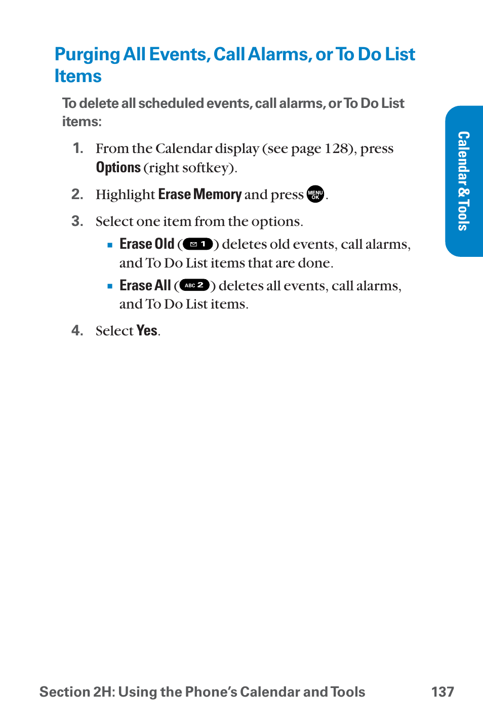 Purging all events, call ala | Sanyo QWEST SCP-8300 User Manual | Page 153 / 310