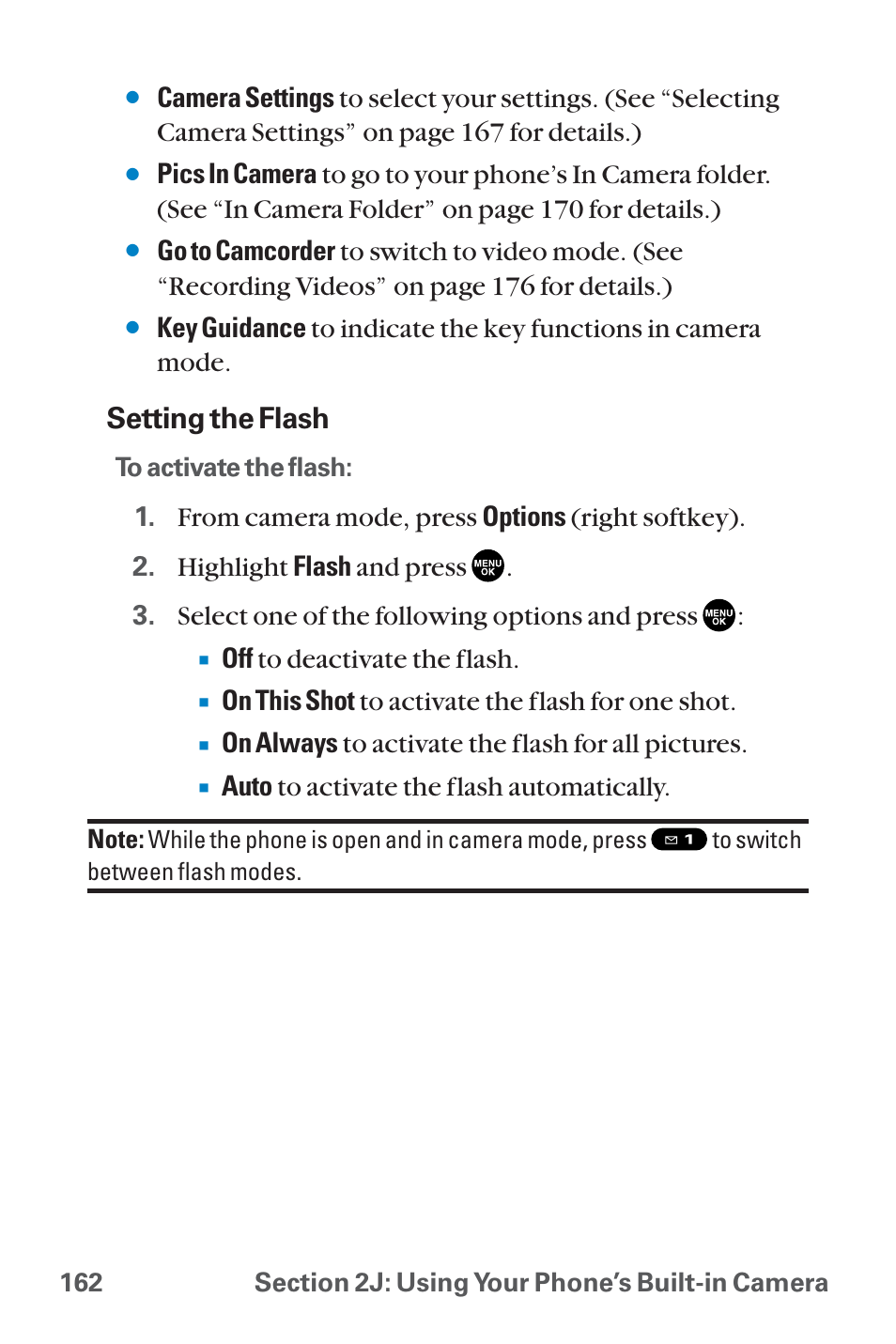 Setting the flash | Sanyo QWEST SCP-8300 User Manual | Page 178 / 310