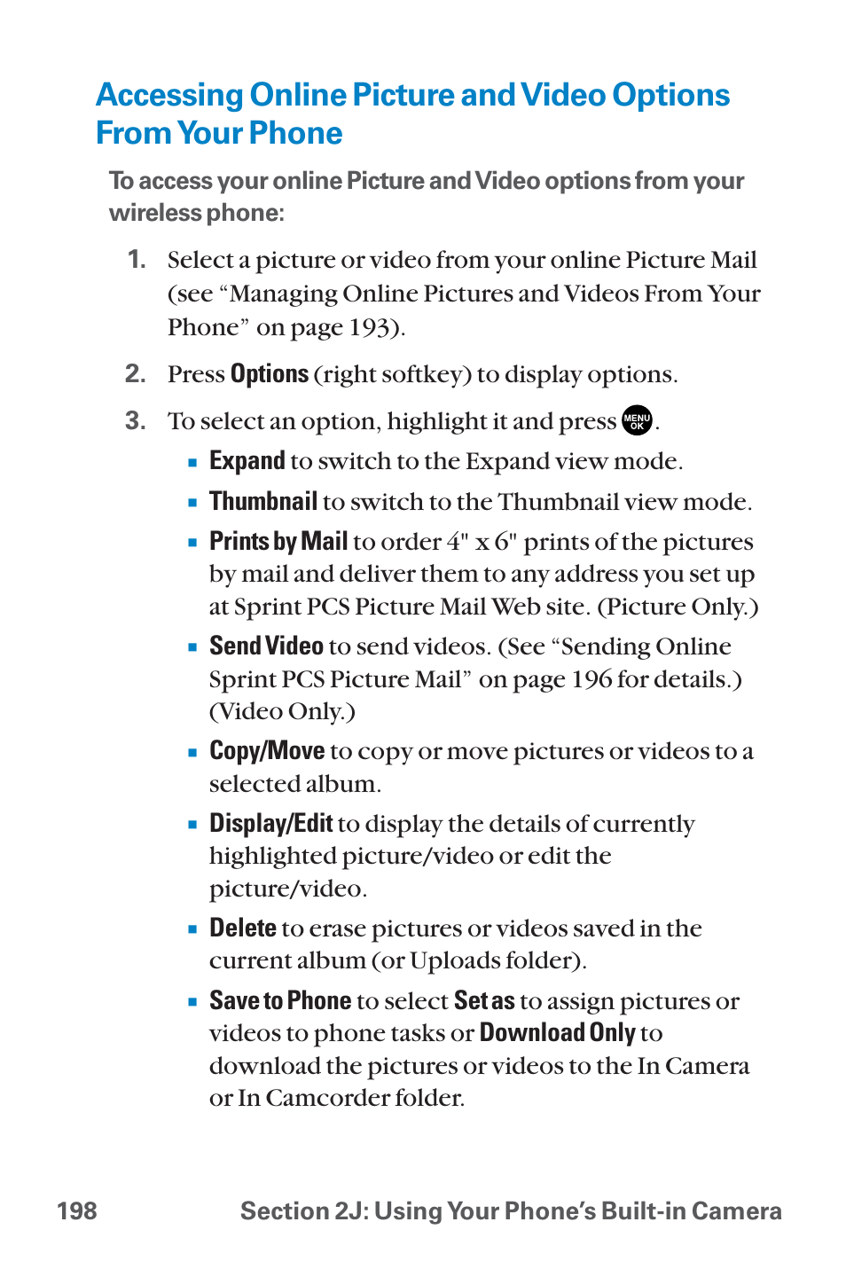 Accessing online picture and | Sanyo QWEST SCP-8300 User Manual | Page 214 / 310