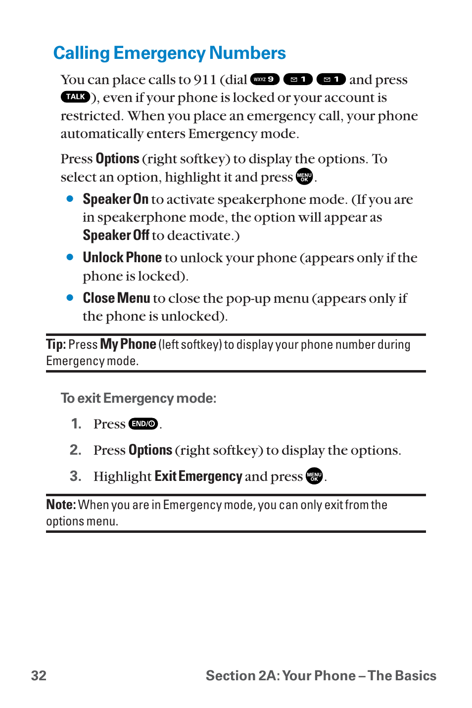 Calling emergency numbers | Sanyo QWEST SCP-8300 User Manual | Page 48 / 310