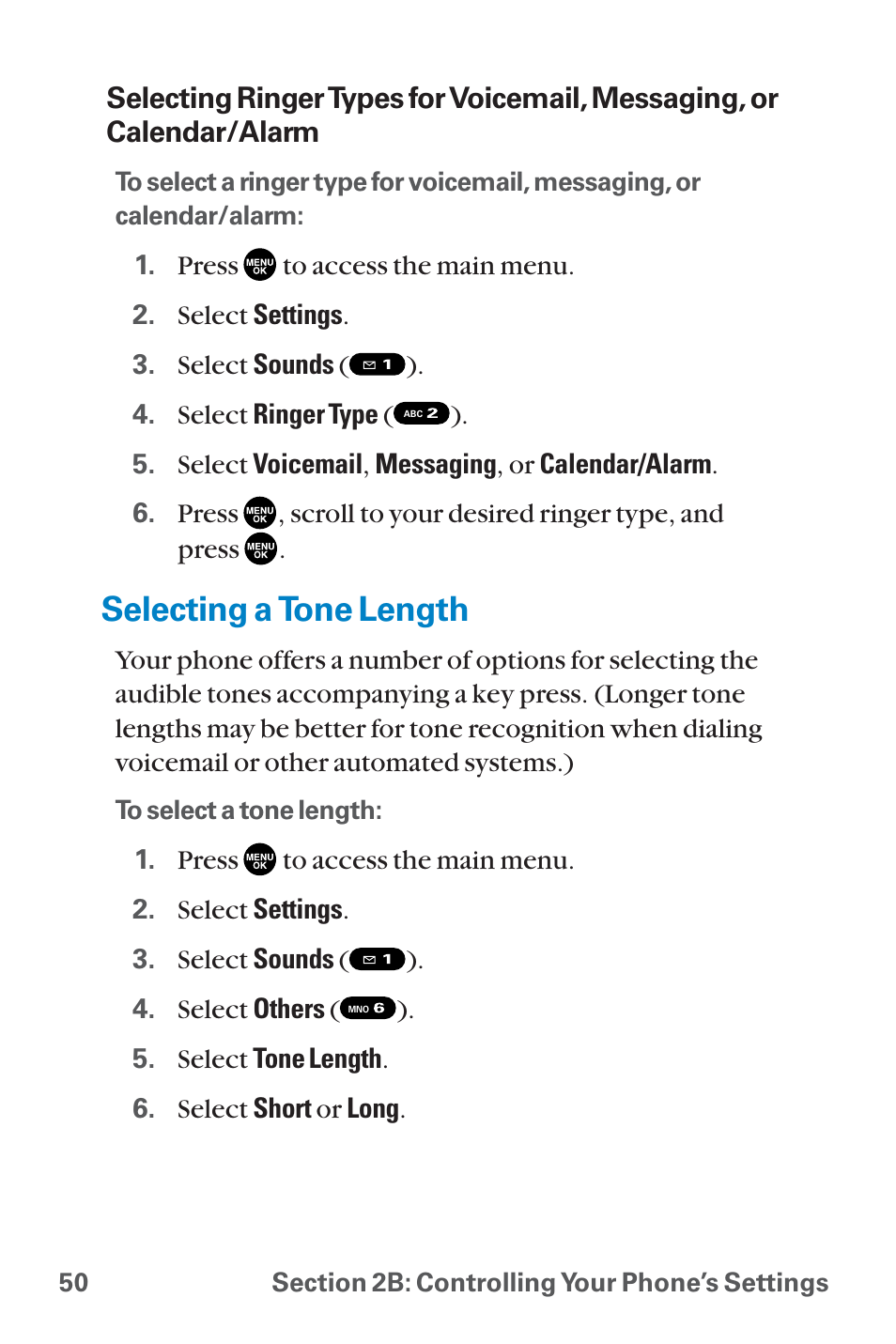 Selecting a tone length | Sanyo QWEST SCP-8300 User Manual | Page 66 / 310