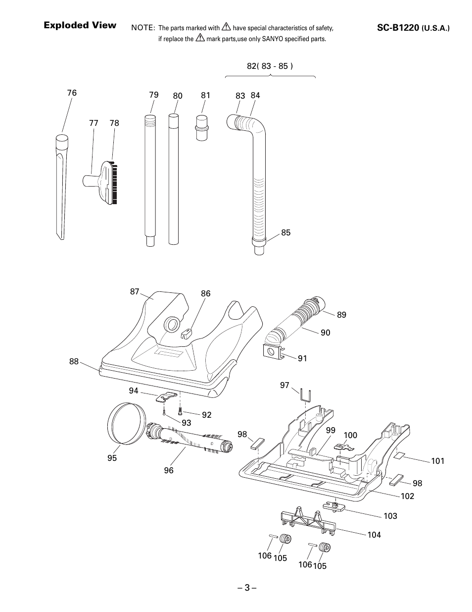 Sanyo SC-B1220 User Manual | Page 3 / 4