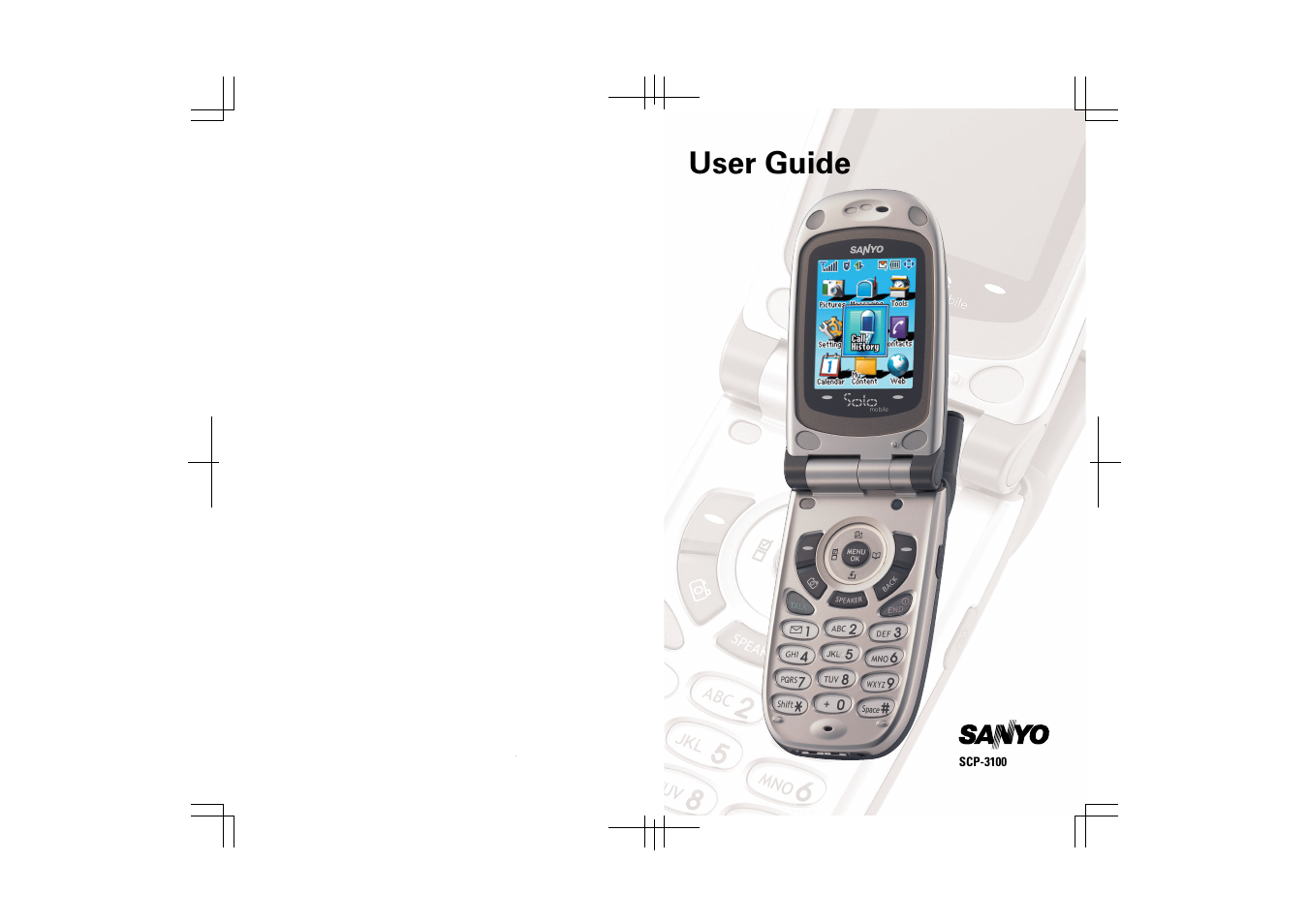 Sanyo SCP-3100 User Manual | 157 pages