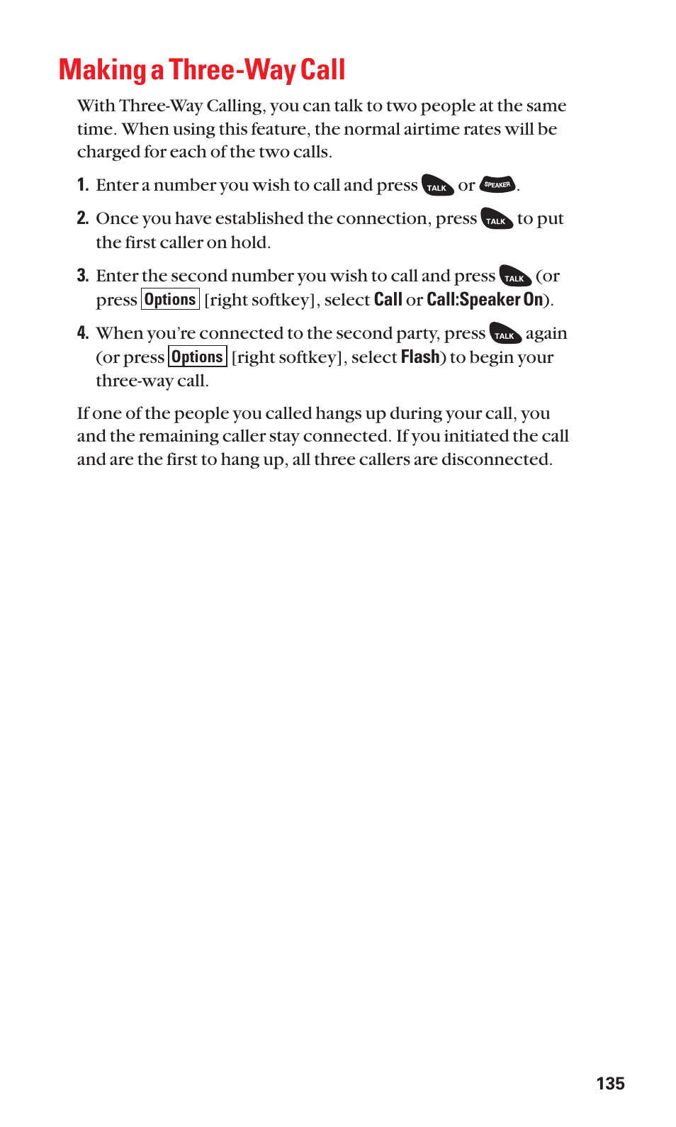Making a three-way call | Sanyo SCP-3100 User Manual | Page 143 / 157
