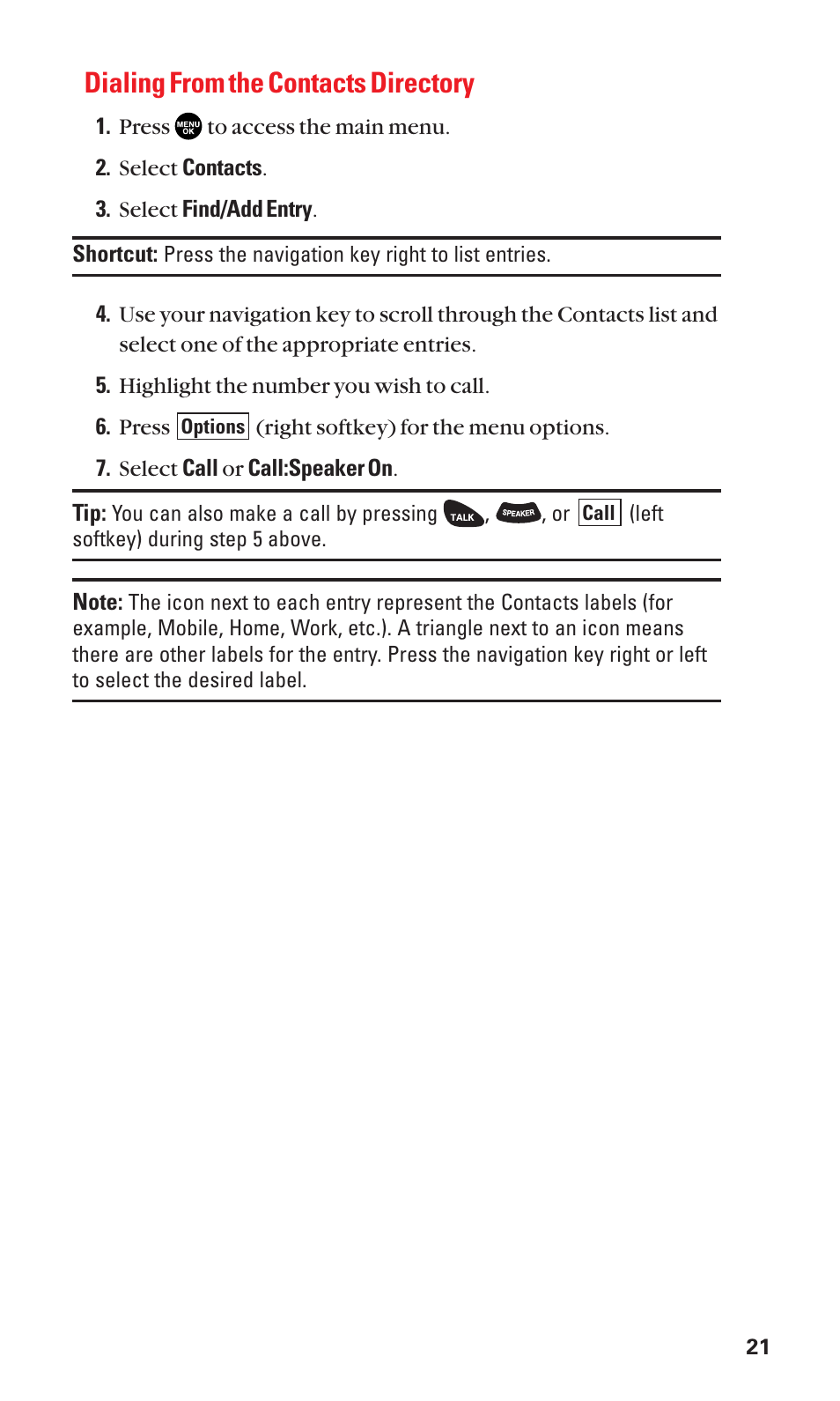 Dialing from the contacts directory | Sanyo SCP-3100 User Manual | Page 29 / 157