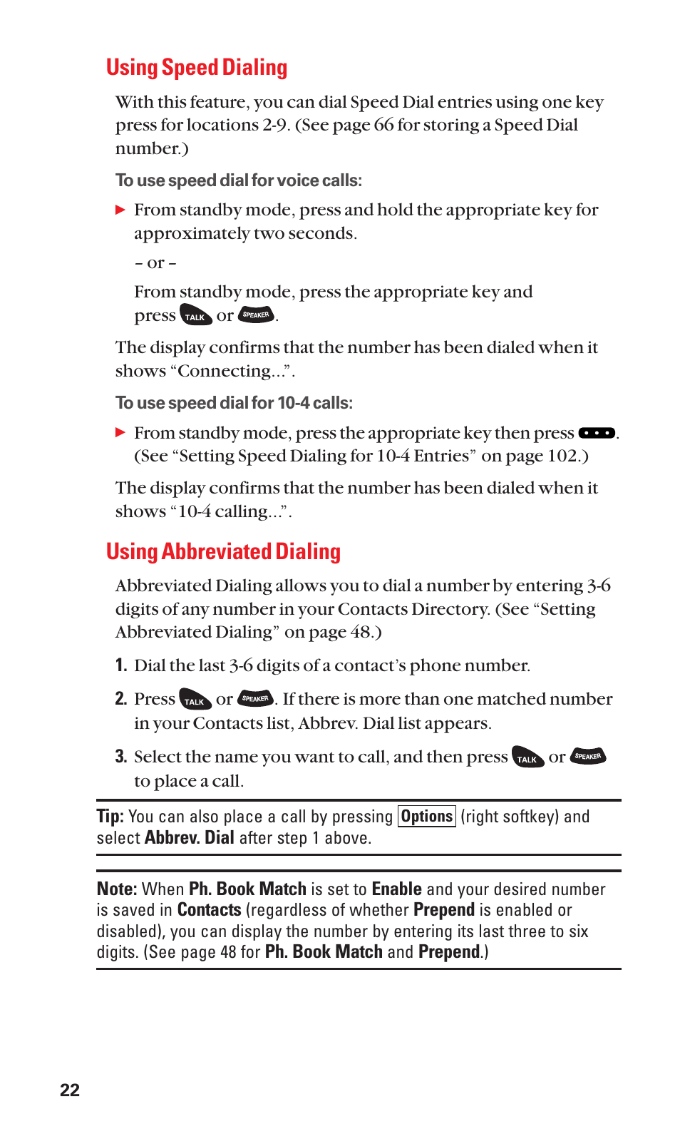 Using speed dialing, Using abbreviated dialing | Sanyo SCP-3100 User Manual | Page 30 / 157