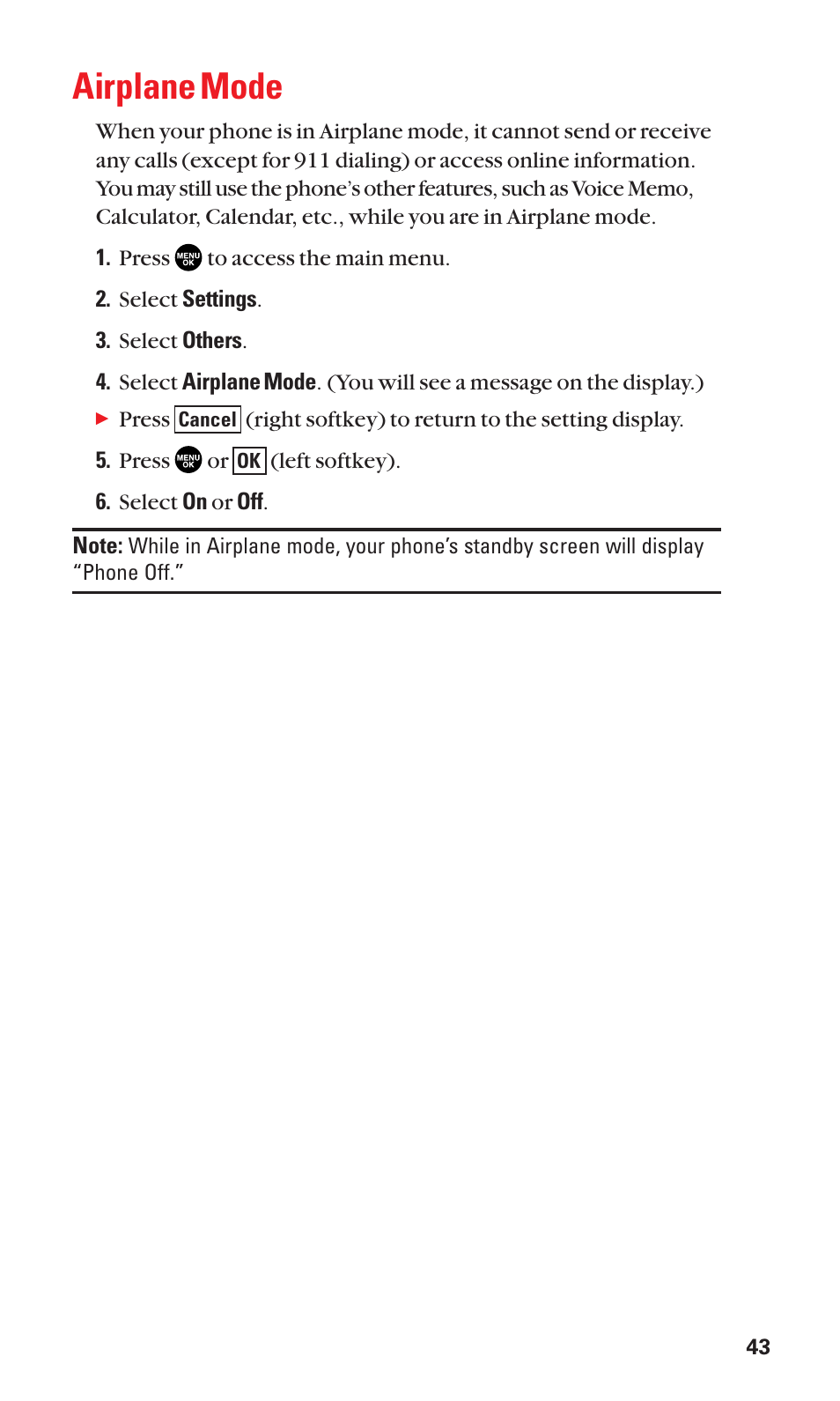 Airplane mode | Sanyo SCP-3100 User Manual | Page 51 / 157