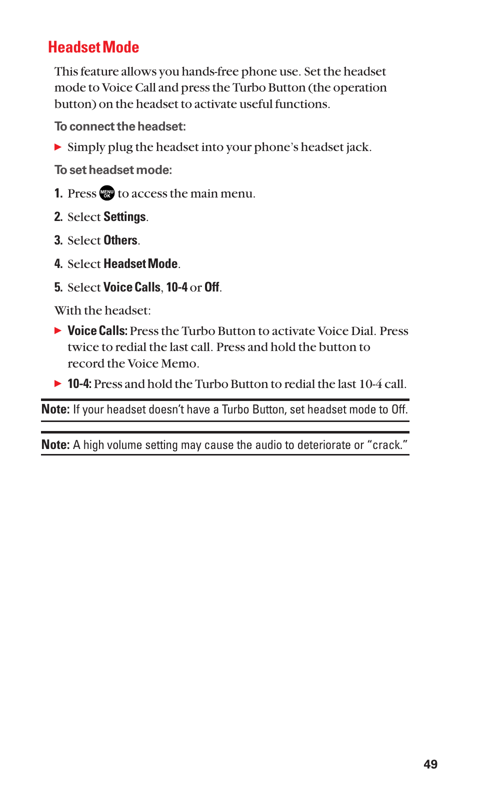 Headset mode | Sanyo SCP-3100 User Manual | Page 57 / 157