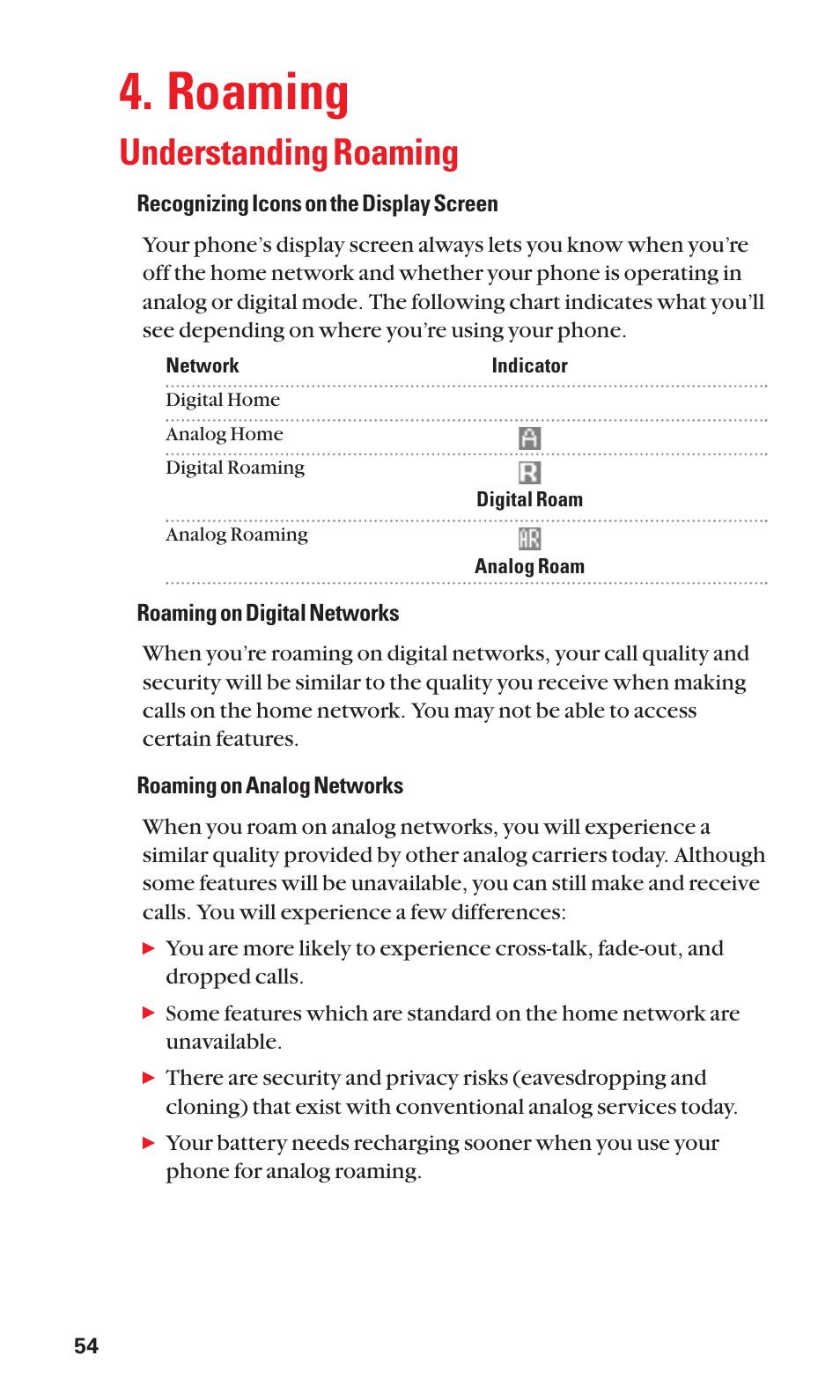 Roaming, Understanding roaming | Sanyo SCP-3100 User Manual | Page 62 / 157