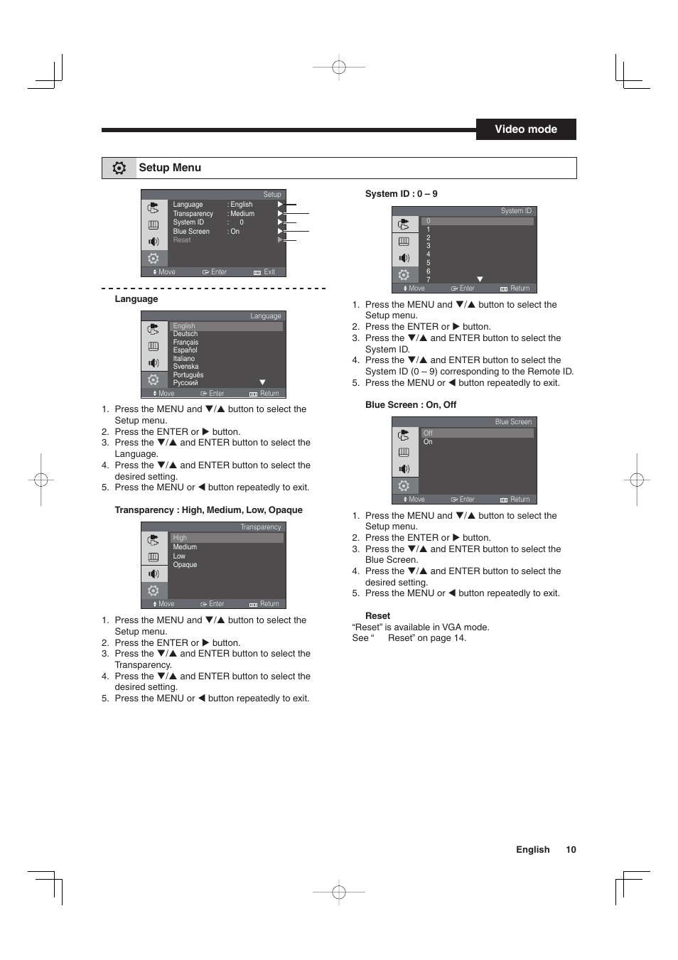 Sanyo VMC-L2019 User Manual | Page 11 / 112