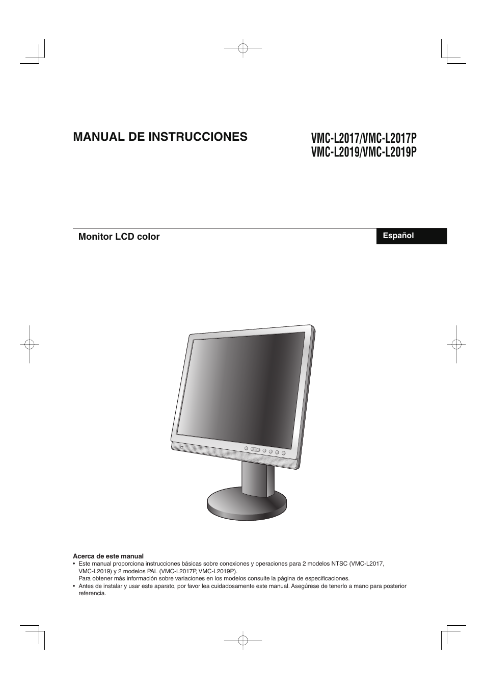 Spanish, Manual de instrucciones | Sanyo VMC-L2019 User Manual | Page 37 / 112