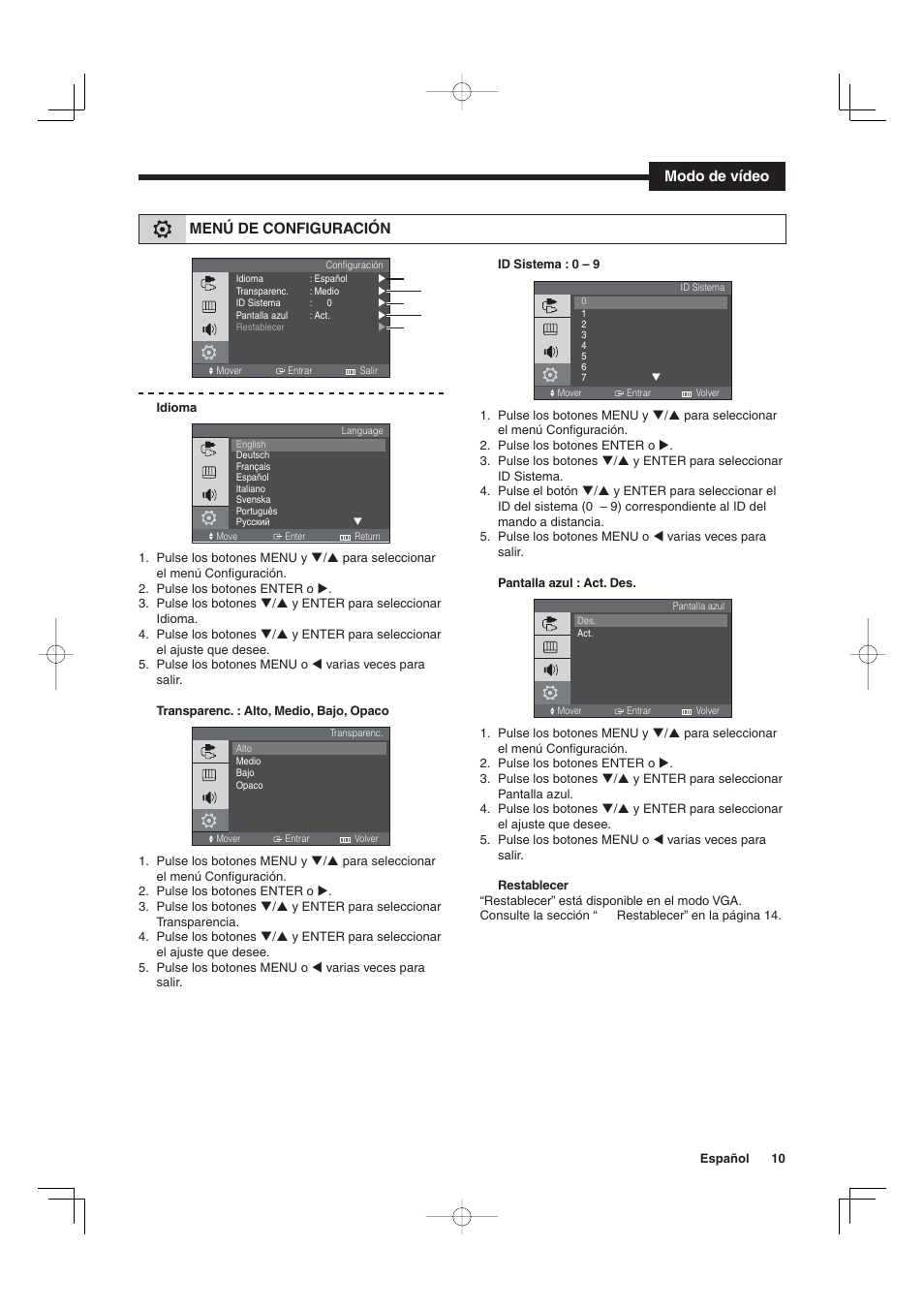 Sanyo VMC-L2019 User Manual | Page 47 / 112