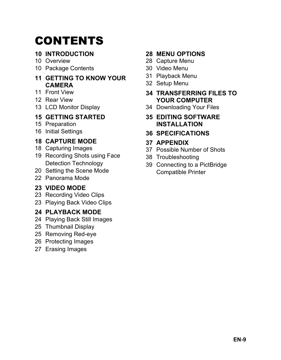 Sanyo VPC-S1080 User Manual | Page 10 / 42