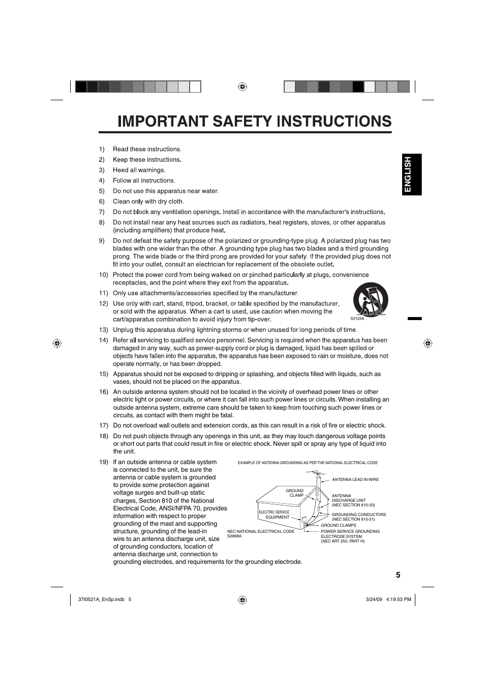 5english | Sanyo DP19649 User Manual | Page 5 / 60