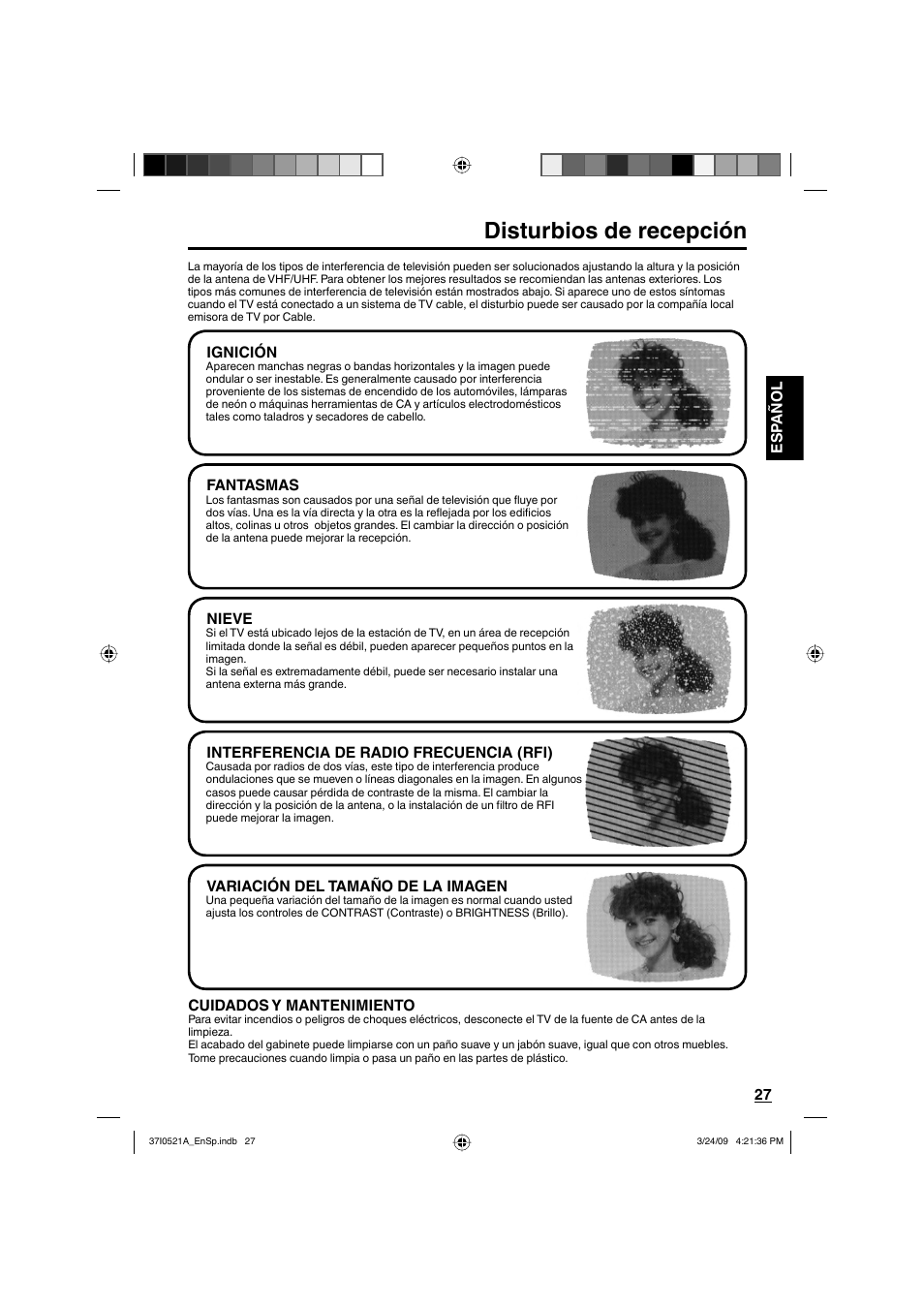 Disturbios de recepción | Sanyo DP19649 User Manual | Page 55 / 60