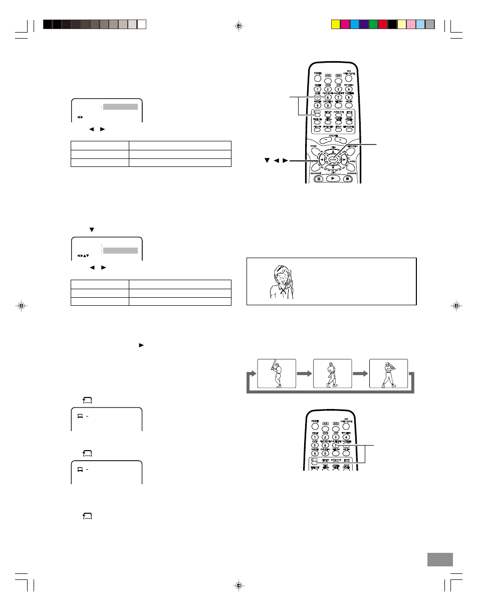 Normal repeat playback, Designated range repeat playback (a-b repeat) | Sanyo DWM-3500 User Manual | Page 47 / 68