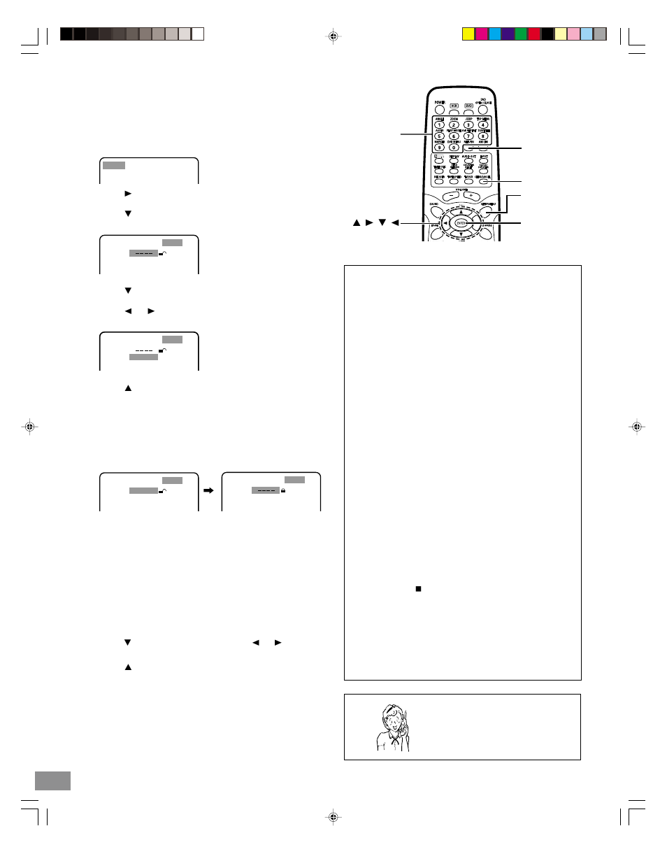 Setting parental | Sanyo DWM-3500 User Manual | Page 60 / 68