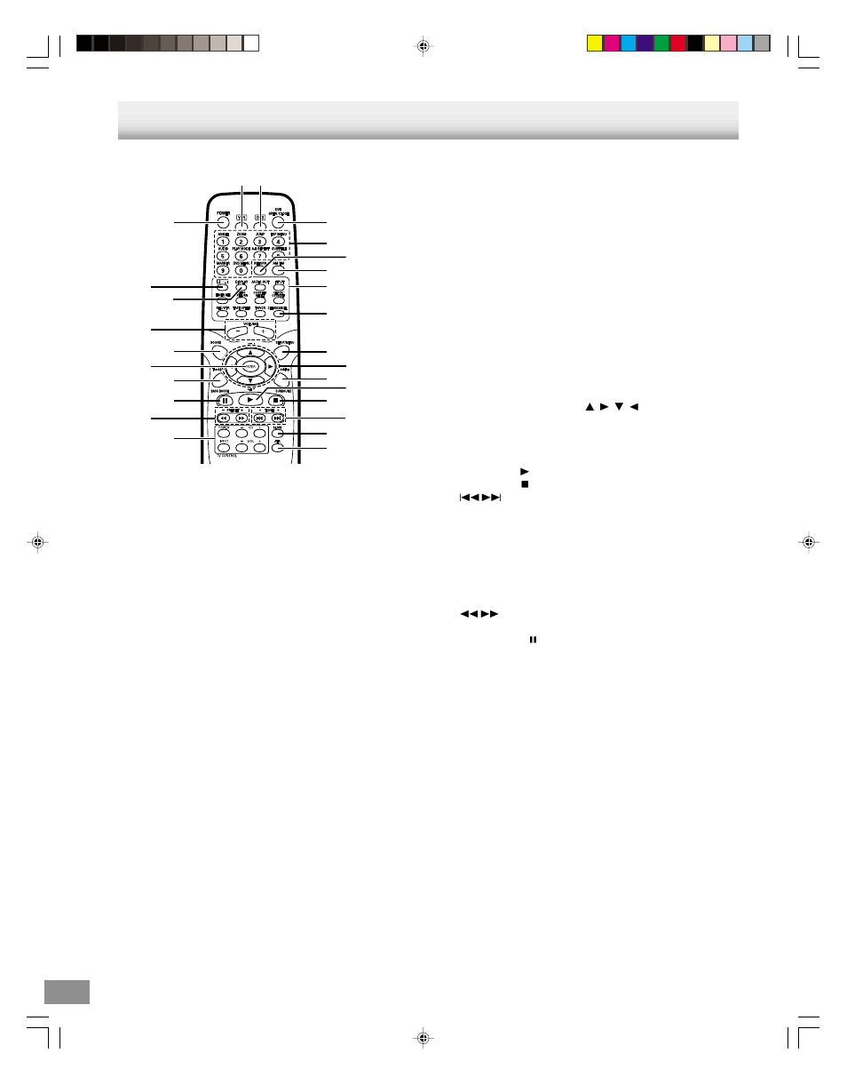 Remote control | Sanyo DWM-3500 User Manual | Page 8 / 68