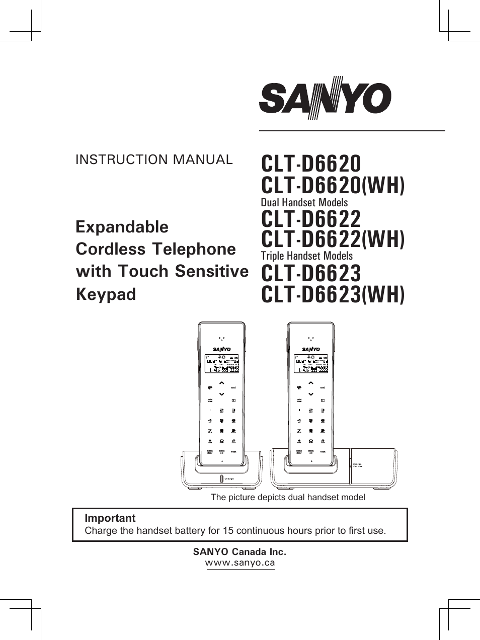 Sanyo CLT-D6623(WH) User Manual | 43 pages