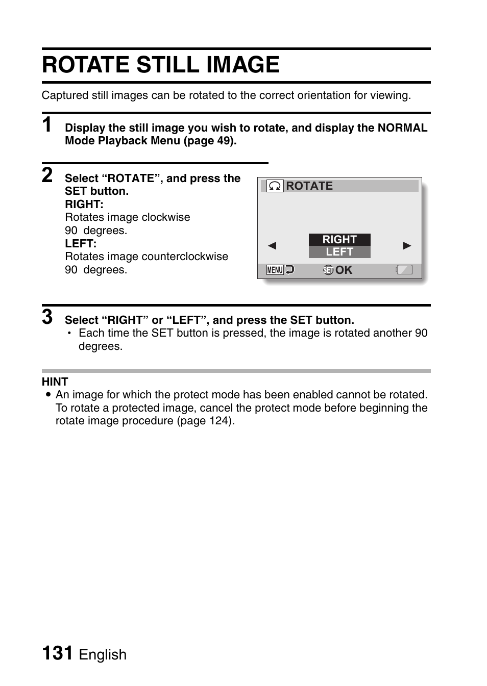 Rotate still image | Sanyo VPC-HD1010GX User Manual | Page 150 / 251