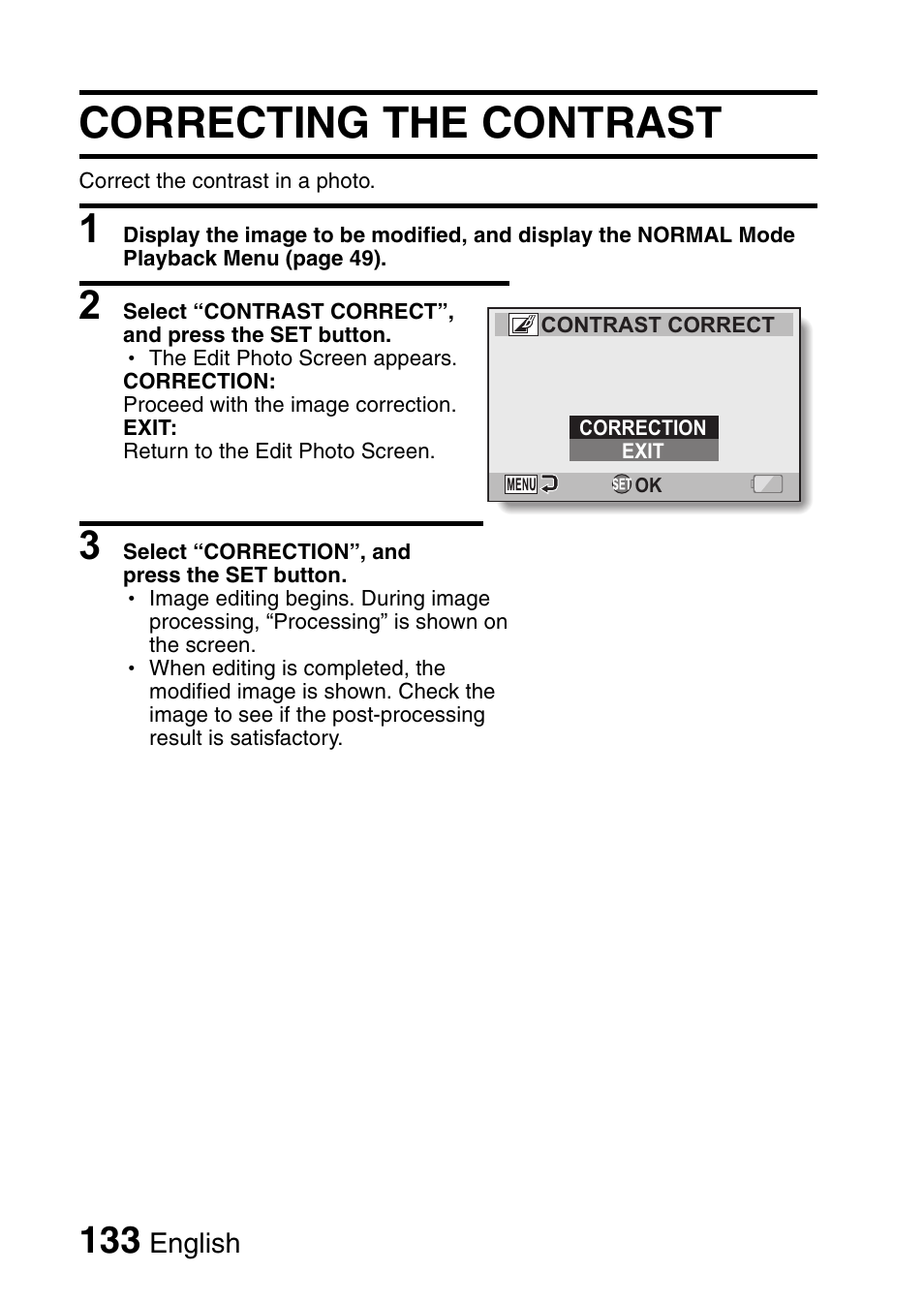 Correcting the contrast | Sanyo VPC-HD1010GX User Manual | Page 152 / 251