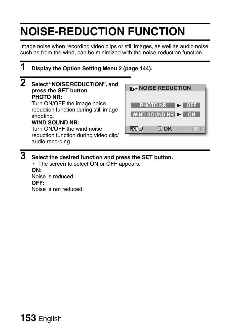 Noise-reduction function | Sanyo VPC-HD1010GX User Manual | Page 172 / 251