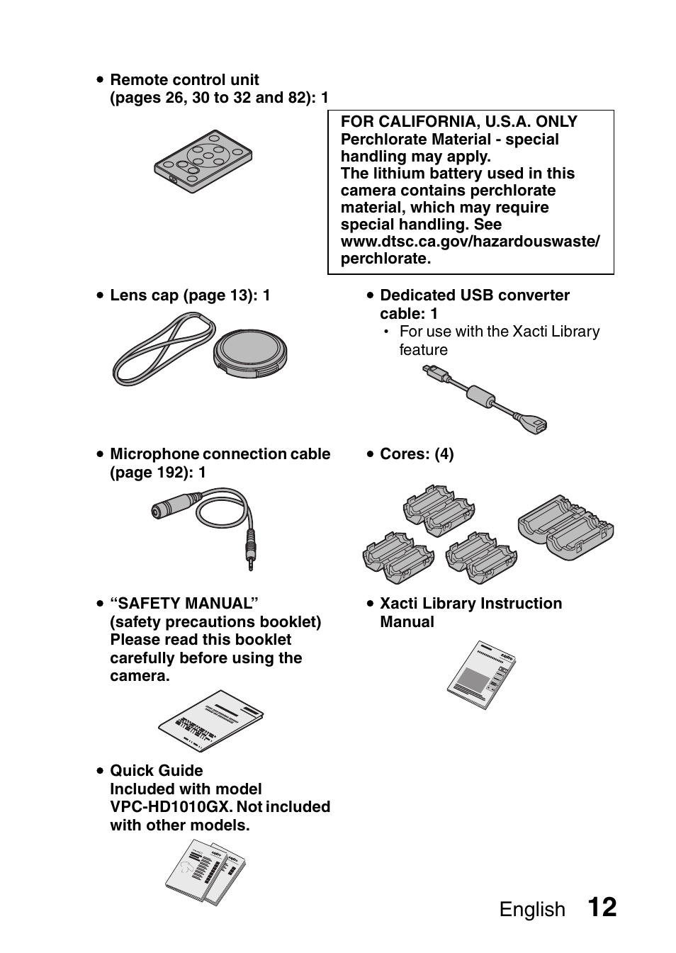 English | Sanyo VPC-HD1010GX User Manual | Page 31 / 251