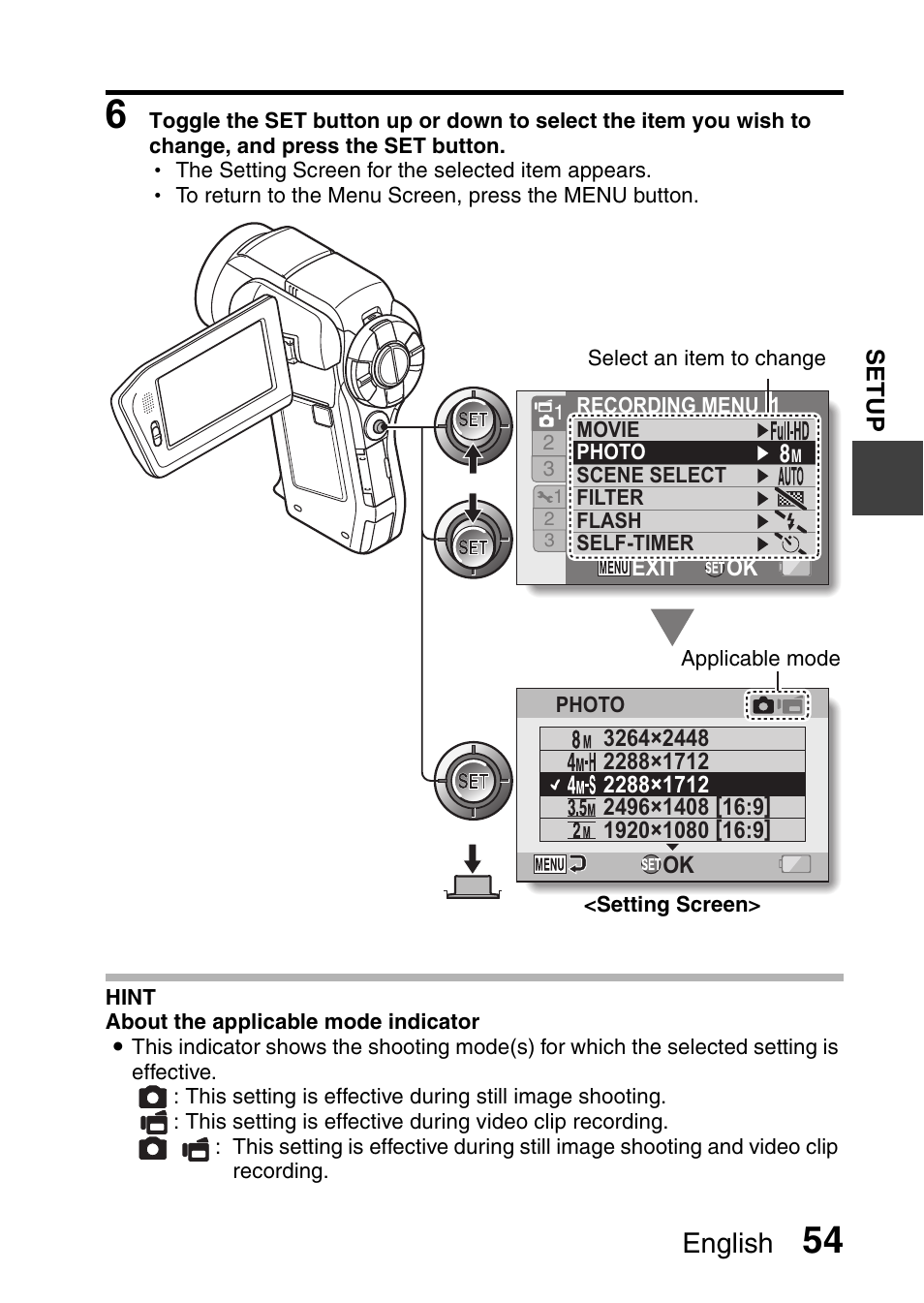 English | Sanyo VPC-HD1010GX User Manual | Page 73 / 251