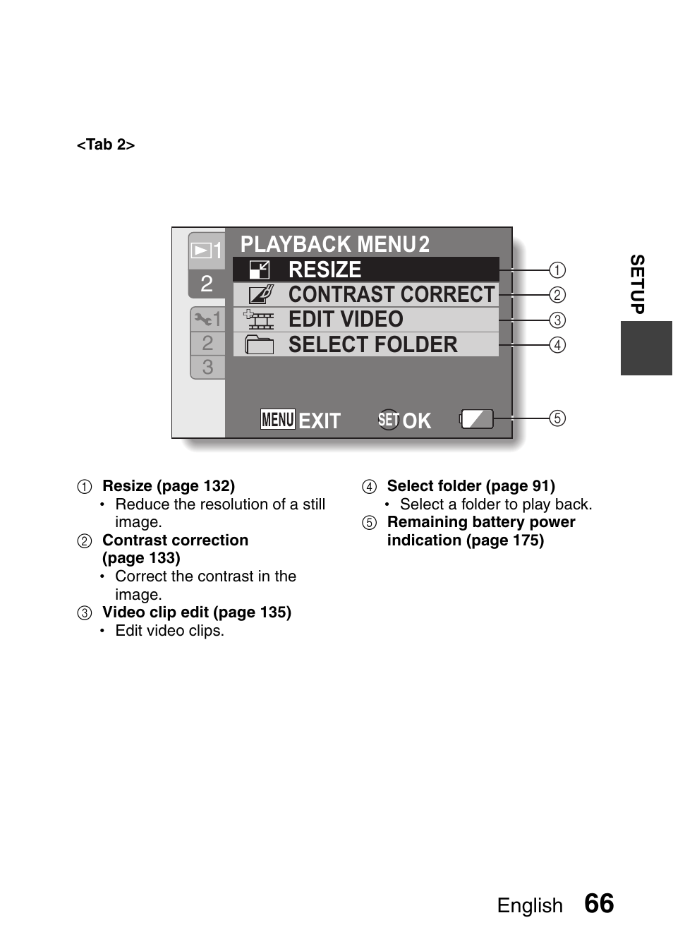 Ok exit | Sanyo VPC-HD1010GX User Manual | Page 85 / 251
