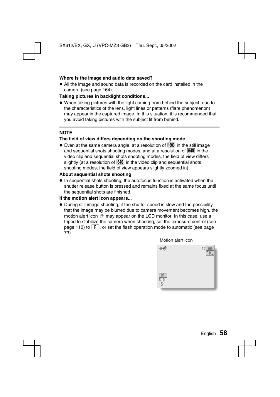 Sanyo VPC-MZ3EX User Manual | Page 61 / 218