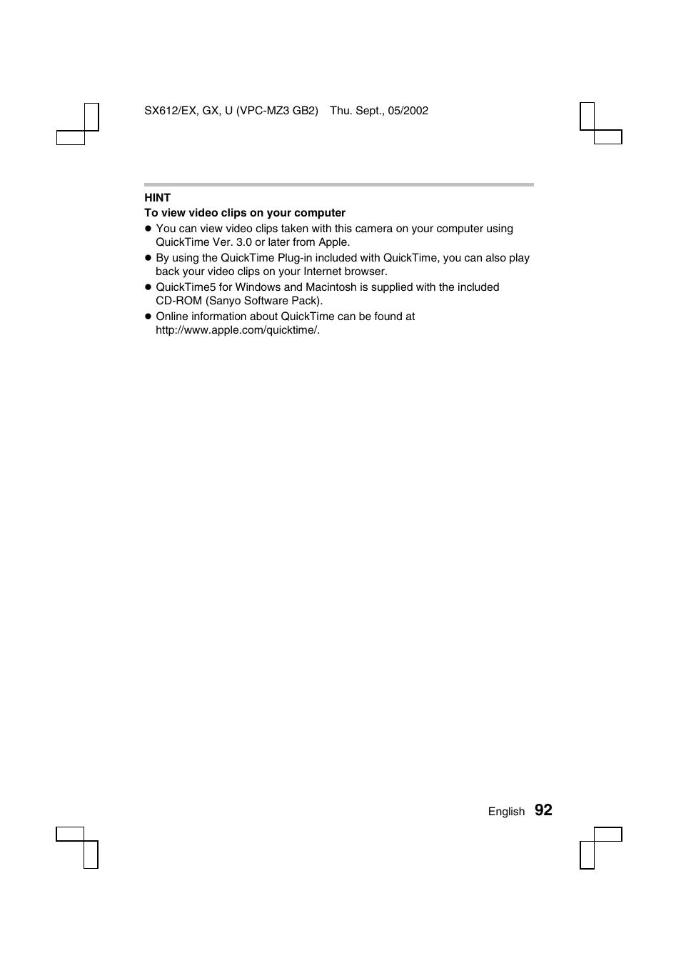 Sanyo VPC-MZ3EX User Manual | Page 95 / 218