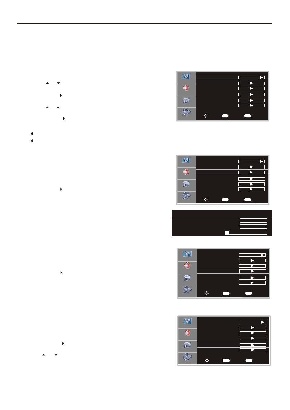 Selecting the tuning band, Auto channel search, Add on channel search | Manual channel set | Sanyo AVL-263 User Manual | Page 17 / 44