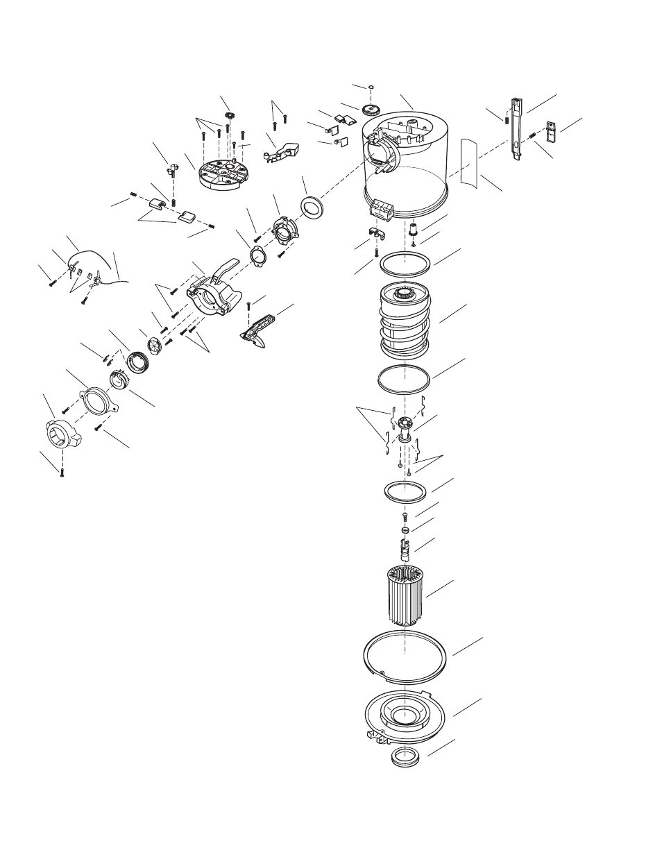Exploded view (dust box) | Sanyo SC-X1000P User Manual | Page 4 / 8