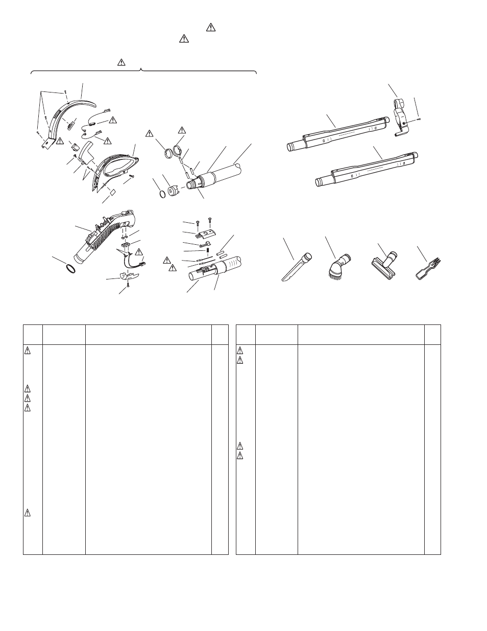 Exploded view (attachment), Parts list | Sanyo SC-X1000P User Manual | Page 8 / 8