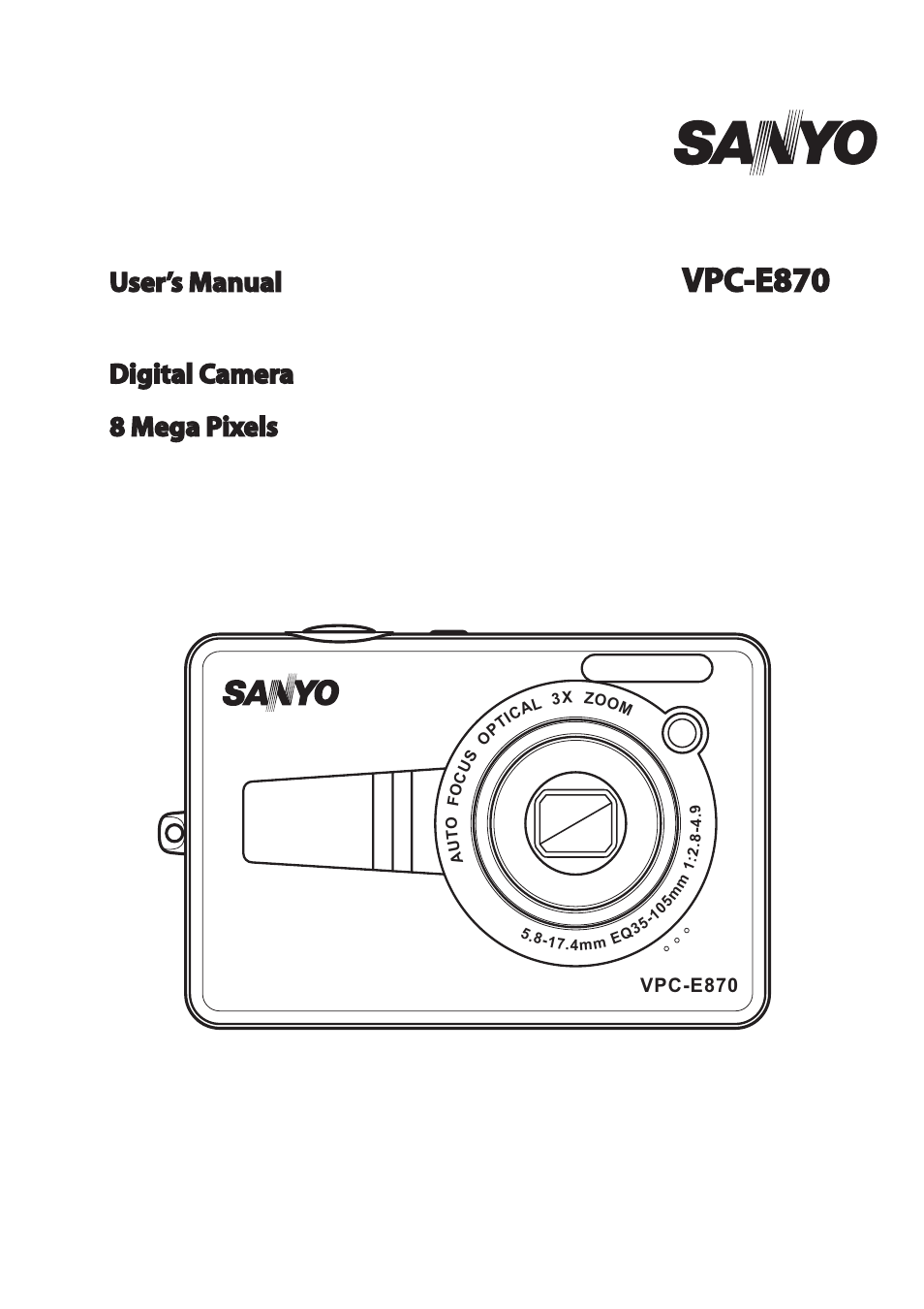 Sanyo Xacti VPC-E870 User Manual | 62 pages