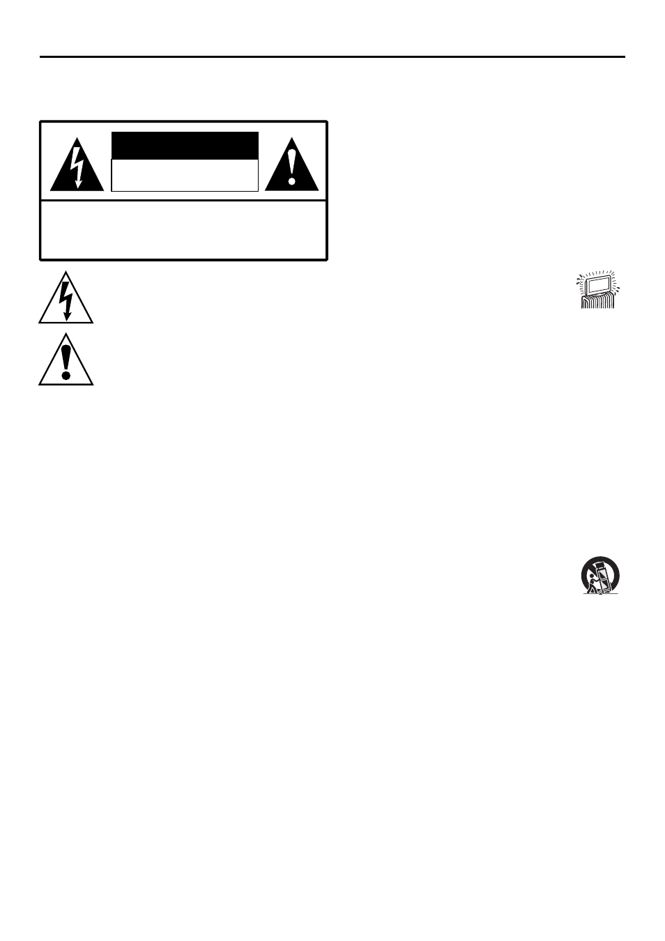 Caution, Important information | Sanyo AVP-429 User Manual | Page 2 / 57