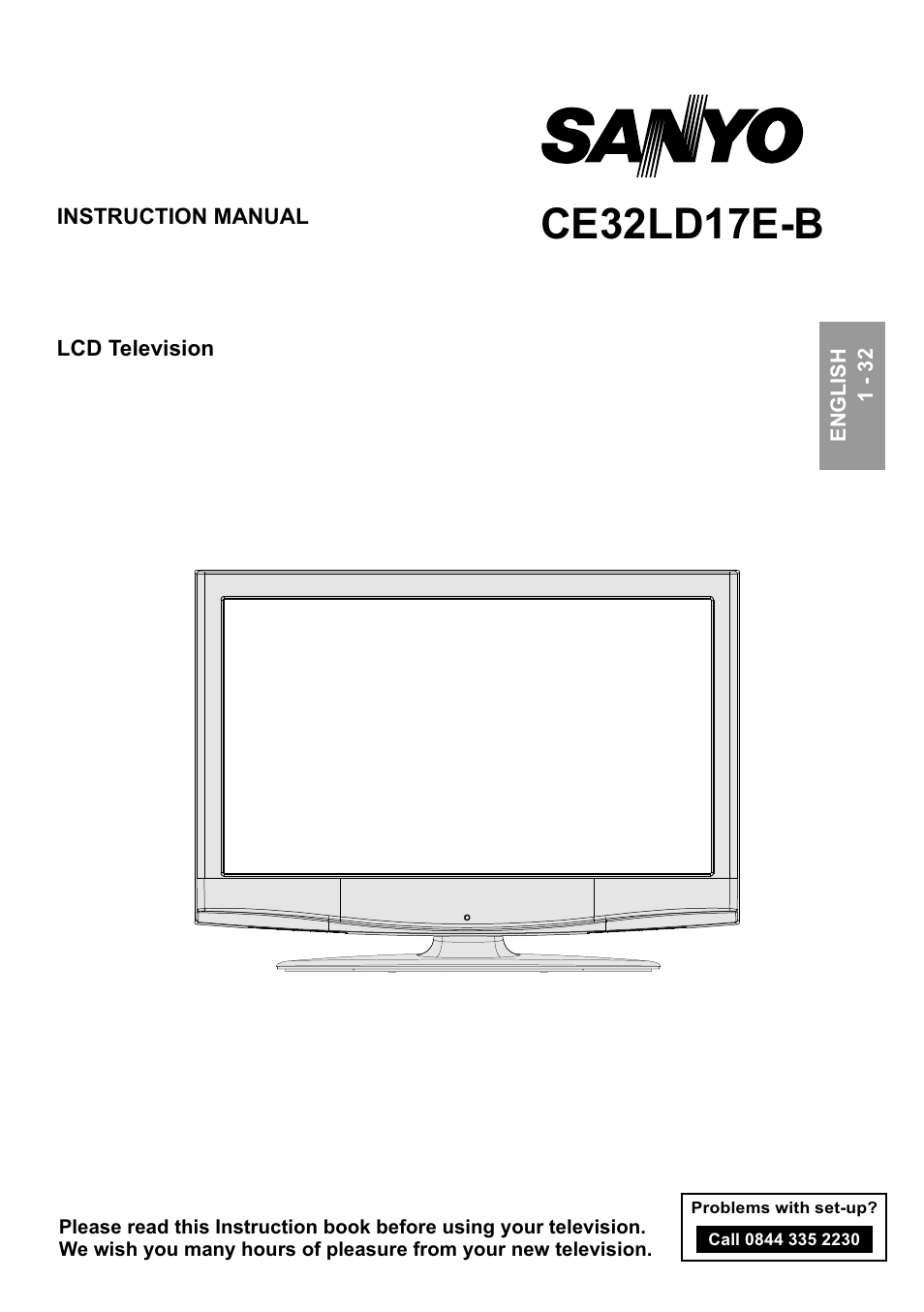 Sanyo CE32LD17E-B User Manual | 34 pages