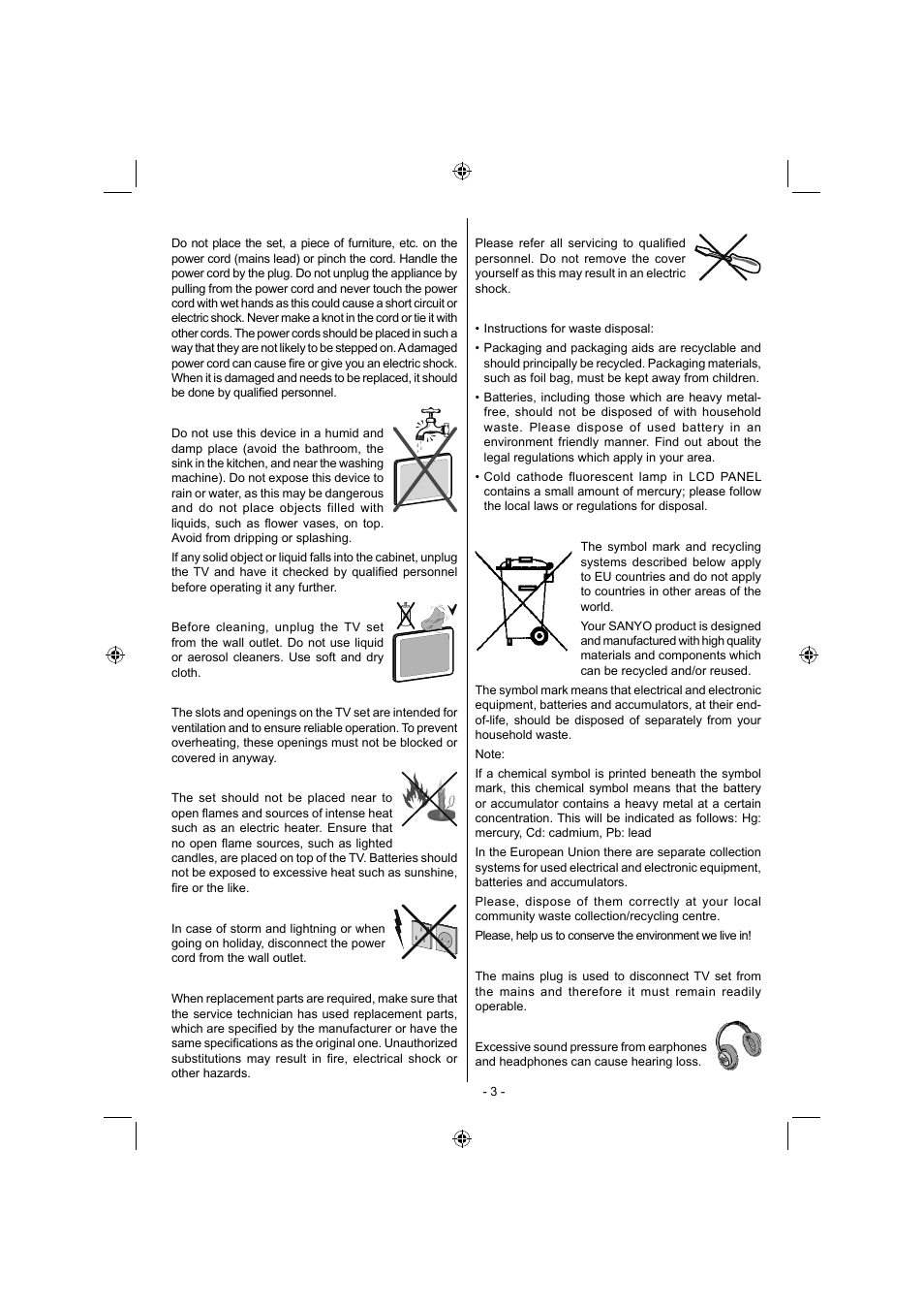 Sanyo CE32LD17E-B User Manual | Page 4 / 34