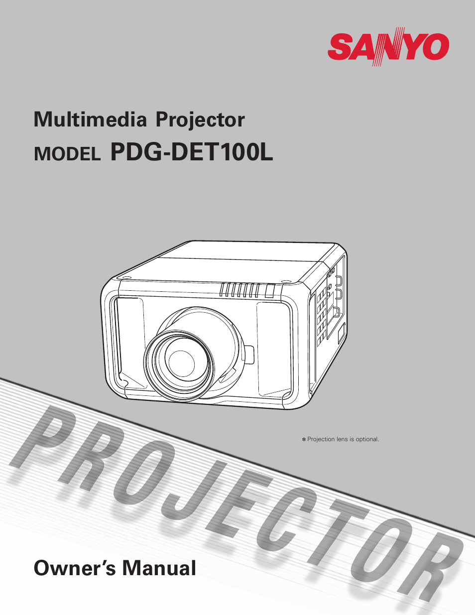 Sanyo PDG-DET100L User Manual | 92 pages