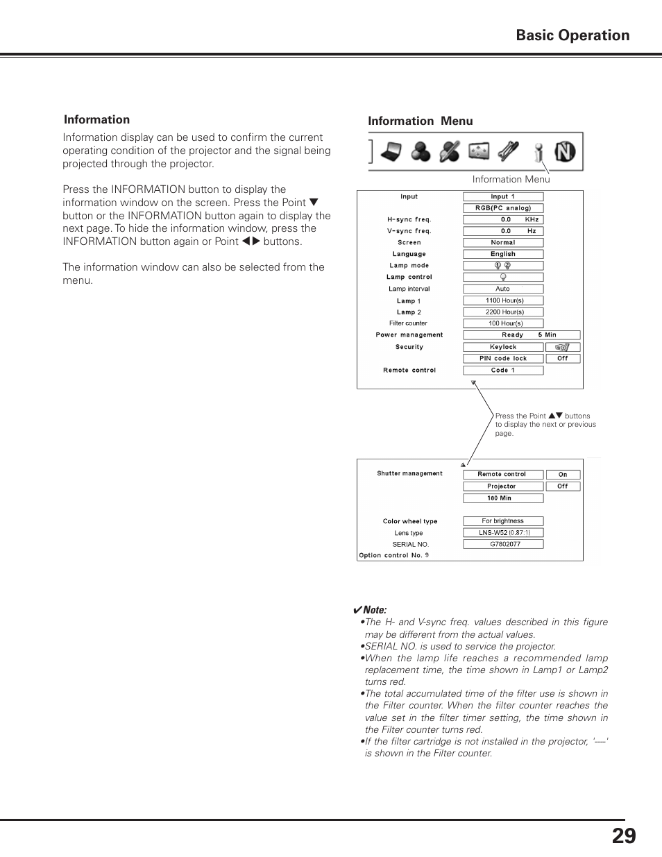 Basic operation | Sanyo PDG-DET100L User Manual | Page 29 / 92