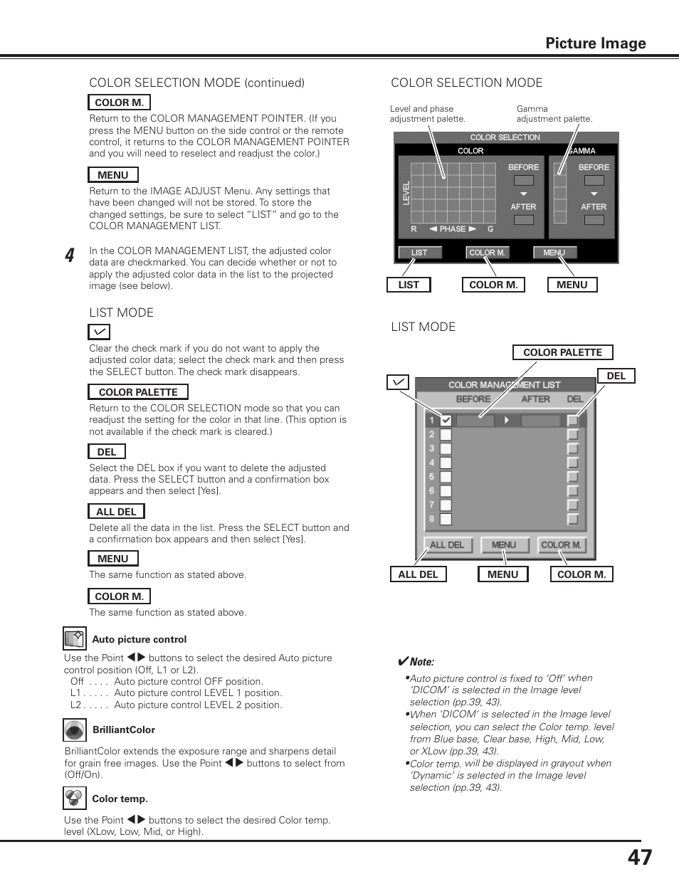 Picture image | Sanyo PDG-DET100L User Manual | Page 47 / 92
