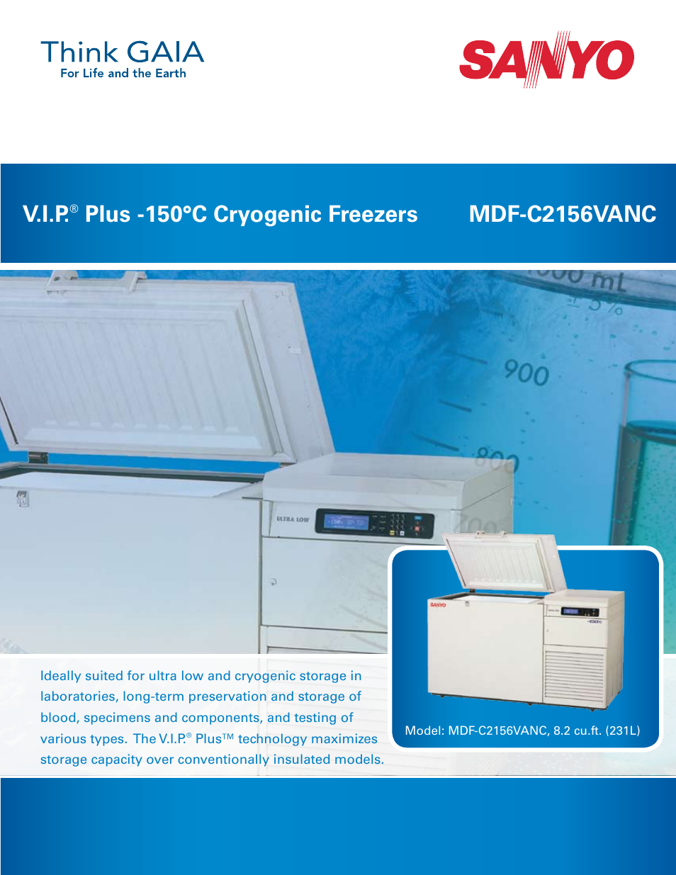 Sanyo MDF-C2156VANC User Manual | 4 pages